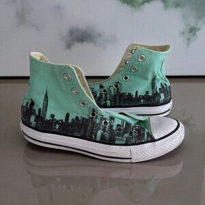 CONVERSE Women's NYC Mint Green Hi Top Sneakers Size US 7